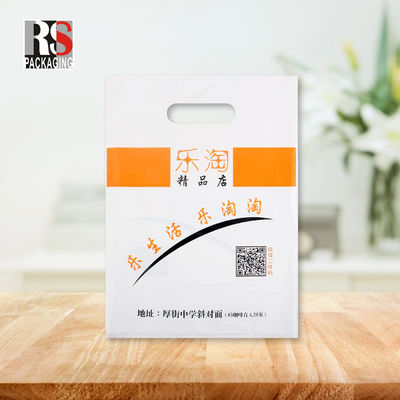 Custom Print Logo Luxe Plastic Handle Shopping Bags Handle Bag voor kleding